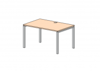 Стол писменный прямоугольный с пропуском под кабель глубиной 700 мм Европа Лайт фото Стол писменный прямоугольный с пропуском под кабель глубиной 700 мм Европа Лайт