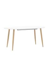 Стол обеденный Берген раскладной 160-190-220*90 белый фото Стол обеденный Берген раскладной 160-190-220*90 белый. Фото №1