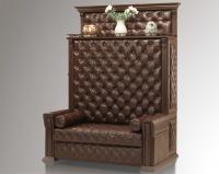 Диван со спальным местом для кабинета Б 5.18 Орех/Кофе