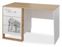 Сити СТЛ.336.05 Стол компьютерный Бело-серый/Дуб небраска фото Сити СТЛ.336.05 Стол компьютерный Бело-серый/Дуб небраска. Фото №1