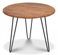 Стол журнальный HURON МДФ/металл, 55*55*45 см, Дуб Американский (ножки черные) Стол журнальный HURON МДФ/металл, 55*55*45 см, Дуб Американский (ножки черные)