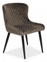 Стул SANSA ( mod.DC-2140 ) металл/вельвет, 50,5*61,5*80 см, серый вельвет (поставляется только по 2 шт). Фото №1