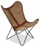 Кресло Secret De Maison NEWTON ( mod. M-4201 ) металл/кожа буйвола/ткань, 68 х70 х 93, коричневый, ткань: винтаж (поставляется по 5 шт) фото Кресло Secret De Maison NEWTON ( mod. M-4201 ) металл/кожа буйвола/ткань, 68 х70 х 93, коричневый, ткань: винтаж (поставляется по 5 шт). Фото №1