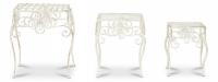Столики Secret de Maison (набор 3 шт) GARDEN (mod. PL08-5824), белый антик (antique white) (поставляется только по 4 шт) Столики Secret de Maison (набор 3 шт) GARDEN (mod. PL08-5824), белый антик (antique white) (поставляется только по 4 шт). Фото №1