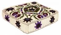 Модуль мягкий Secret De Maison MAHARAJA (mod. MA-106) cotton Kilim, 80х80х20см, белый с цветами фото Модуль мягкий Secret De Maison MAHARAJA (mod. MA-106) cotton Kilim, 80х80х20см, белый с цветами. Фото №1