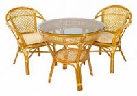 Комплект обеденный (стол Java, 11/23-A Б и 2 кресла Ellena, 11/21-B Б) цвет каркаса Браун (темно-коричневый), цвет столешницы Комплект обеденный (стол Java, 11/23-A Б и 2 кресла Ellena, 11/21-B Б) цвет каркаса Браун (темно-коричневый), цвет столешницы