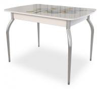 Танго Стол (обеденный) белый/Орхидея фото Танго Стол (обеденный) белый/Орхидея. Фото №1