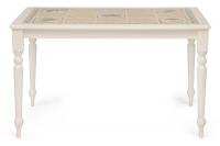Стол обеденный с плиткой СТ 3349 (Прованс) (Античный белый) Стол обеденный с плиткой СТ 3349 (Прованс) (Античный белый)