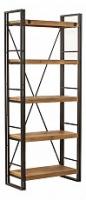 Стеллаж Secret De Maison CITY ( mod. CTY L04-80 ) металл/дерево акация, 80х35х190см, коричневый дым (smoke brown B034)