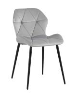 Стул Эдвин велюр серый фото Стул Эдвин велюр серый. Фото №1