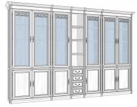 Шкаф книжный модульный Оскар вар.3 фото Шкаф книжный модульный Оскар вар.3