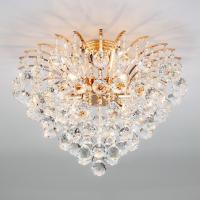 Потолочная люстра Eurosvet Ostiniya 3299/6 золото/прозрачный хрусталь Strotskis фото Потолочная люстра Eurosvet Ostiniya 3299/6 золото/прозрачный хрусталь Strotskis. Фото №1