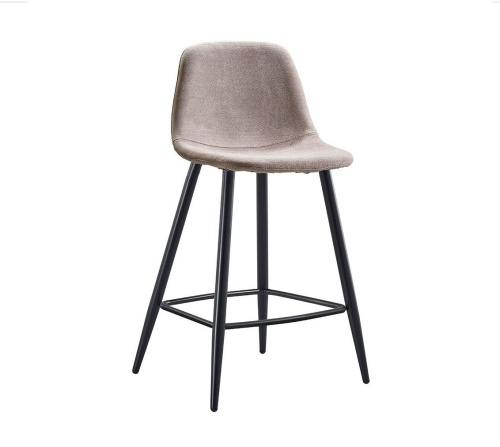 Стул полубарный 350S бежевый/черный. Фото №1