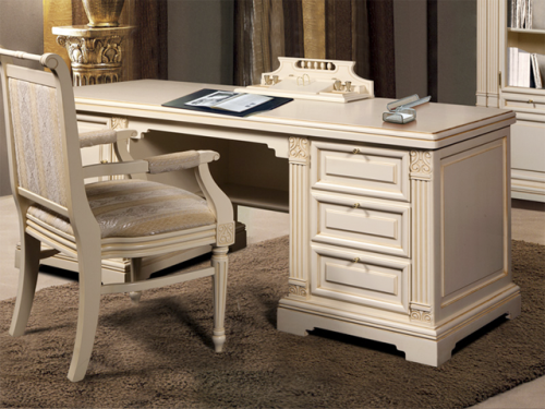 Стол письменный Престиж ГМ 5971 (крем с патиной). Фото №2