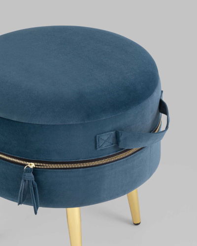 Пуф Тильда велюр сине-зеленый. Фото №7