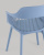 Стул Crocus с подушкой велюр голубой. Фото №9