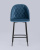 Стул полубарный Марсель велюр пыльно-синий фото Стул полубарный Марсель велюр пыльно-синий. Фото №5