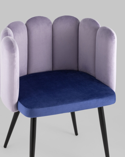 Кресло Карнавал сиреневое/синее. Фото №9