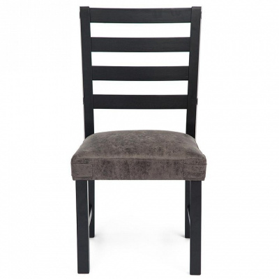 Стул Secret De Maison SATURN (mod. 4290-18VR) 48 х 63 х 95 см, черный, ткань: серый антик (поставляется по 2 шт). Фото №2