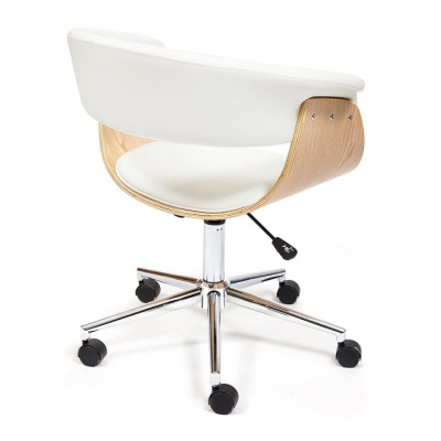 Кресло VIMTA  натуральный, кож/зам белый. Фото