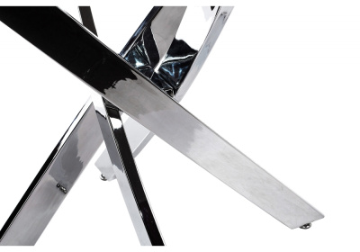 Стол стеклянный Komo 110 Chrome фото Стол стеклянный Komo 110 Chrome. Фото №4