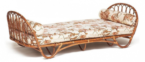 Кровать-софа Secret De Maison Suzane (с матрасом ) (mod. 18 5090 DB SP ) натуральный ротанг, 67х205х104см, светлый мед. Фото №1