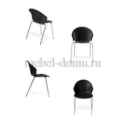 Кресло VAN HALLEN (mod. 2433) пластик/металл, 54,5х53,5х76 см, высота до сиденья 46 см, белый/черный (поставляется по 4 шт) фото Кресло VAN HALLEN (mod. 2433) пластик/металл, 54,5х53,5х76 см, высота до сиденья 46 см, белый/черный (поставляется по 4 шт). Фото №4