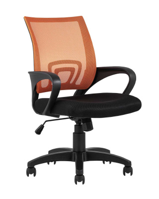 Кресло офисное TopChairs Simple оранжевое фото Кресло офисное TopChairs Simple оранжевое. Фото №2