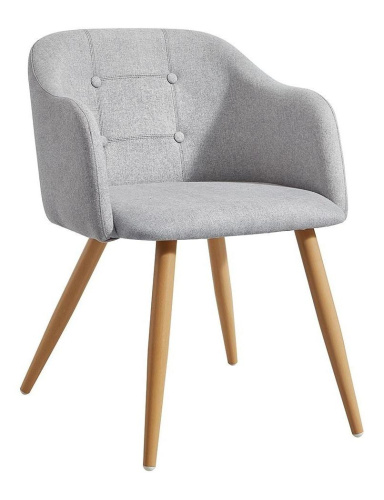 Стул DC-9505 серый/дерево. Фото №1