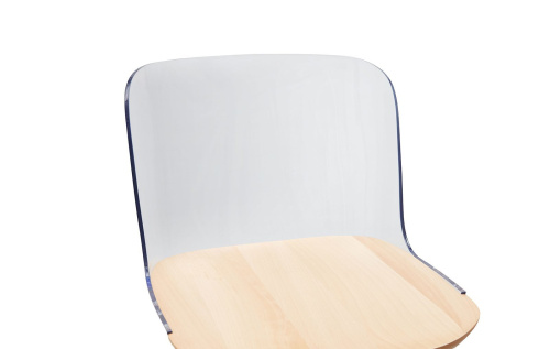 Стул PC-S097A прозрачный/бук. Фото №9