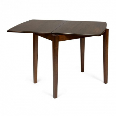 Стол TEODORO (mod. F-SHR3624RD W4) дерево гевея/мдф, 60x90(90x120)x76см, walnut (орех). Фото №2