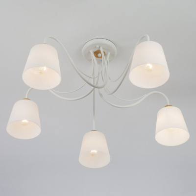 Потолочная люстра Eurosvet Betty 70062/5 белый фото Потолочная люстра Eurosvet Betty 70062/5 белый. Фото №2