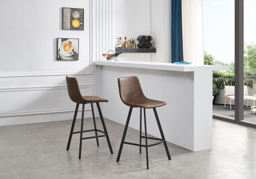 Полубарный стул 8307А-6 Brown (коричневый). Фото №8