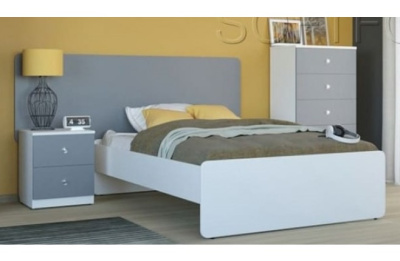 Кровать на каркасе Силуэт (1200 х 2000) белый. Фото