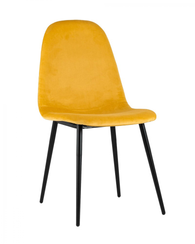 Стул Норман велюр оранжевый. Фото №1