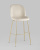 Стул барный Beetle со спинкой бежевый. Фото №3