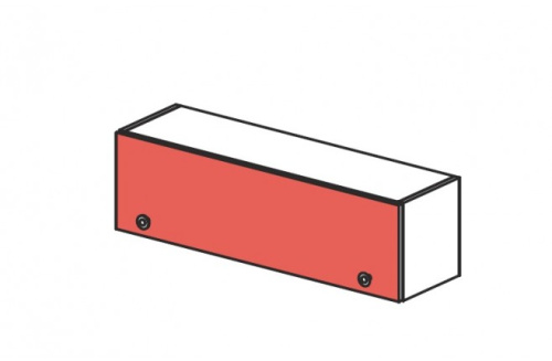 Шкаф навесной с открыванием фасада вверх Силуэт. Фото №1