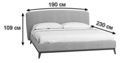 Кровать с ортопедическим основанием 1.6 Сканди Лайт Бежевый. Фото №3