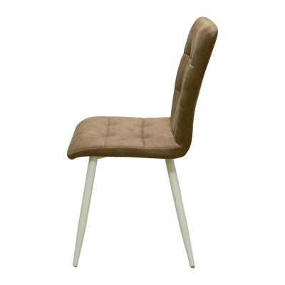 Стул Доби (Каркас (белый 9016 матовый) тк. коллекции Safari коричневый 021). Фото №5