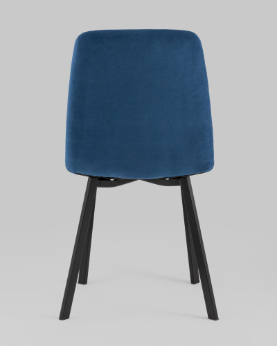 Стул Oliver Square велюр синий. Фото №6