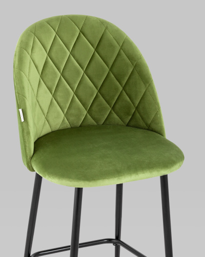 Стул полубарный Марсель велюр травяной. Фото №9