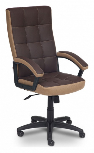 Компьютерное кресло TRENDY кож/зам, коричневый/бронзовый, 36-36/21. Фото №1