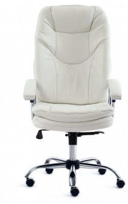 Кресло SOFTY LUX  кож/зам, белый, 36-01. Фото