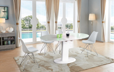 Стол B2396 белый (овальный) фото Стол B2396 белый (овальный). Фото №5