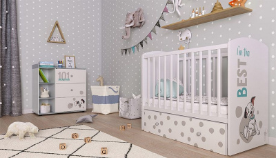 Комод Polini Kids Disney Baby 5090, белый. Фото №5