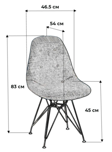 Стул Eames CR Сканди Браун. Фото №3
