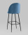Стул барный Марсель велюр пыльно-синий. Фото №7