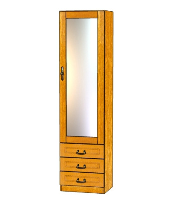 Шкаф Орион 1З (с зеркалом) фото Шкаф Орион 1З (с зеркалом). Фото №2