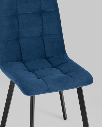 Стул Oliver Square велюр синий. Фото №9