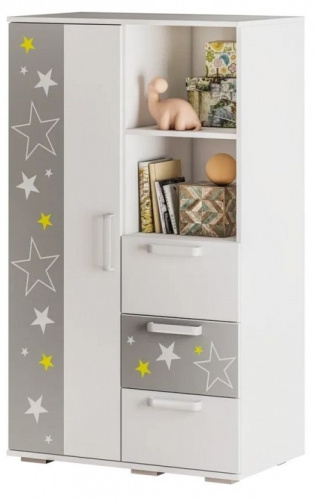 Тумба комбинированная Трио,белый. Фото №1